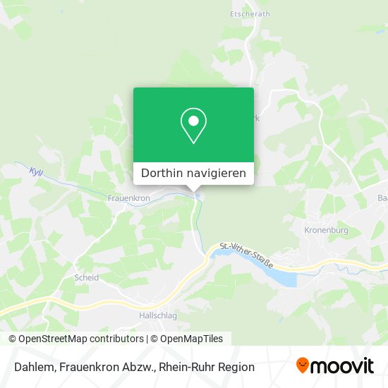 Dahlem, Frauenkron Abzw. Karte