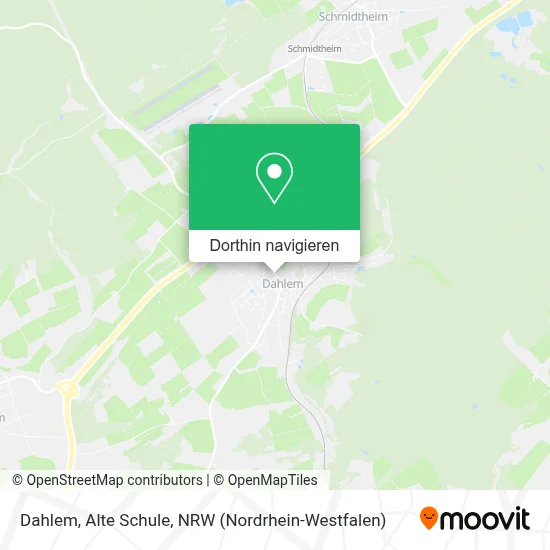 Dahlem, Alte Schule Karte