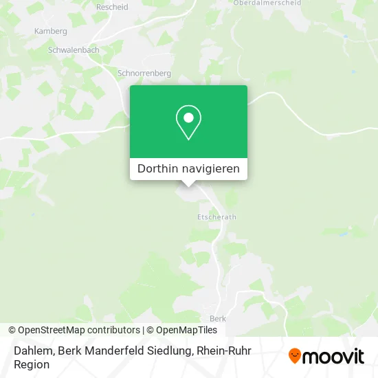 Dahlem, Berk Manderfeld Siedlung Karte