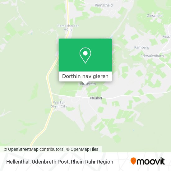 Hellenthal, Udenbreth Post Karte