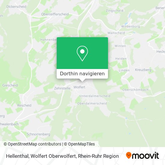 Hellenthal, Wolfert Oberwolfert Karte