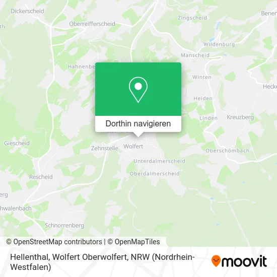 Hellenthal, Wolfert Oberwolfert Karte