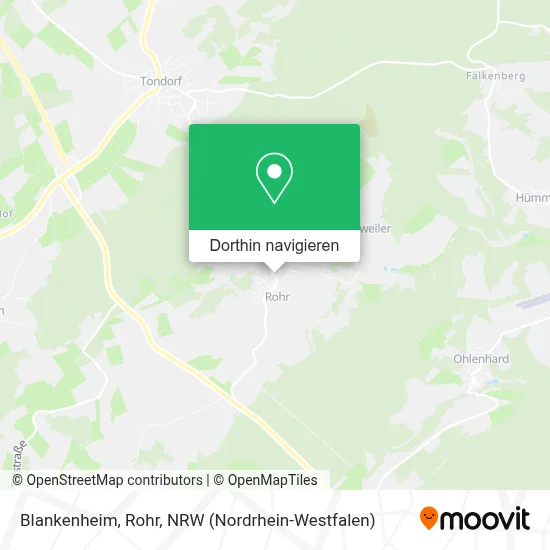 Blankenheim, Rohr Karte