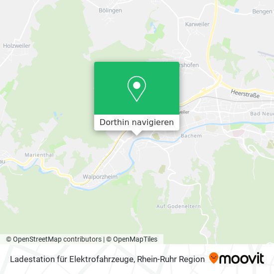 Ladestation für Elektrofahrzeuge Karte