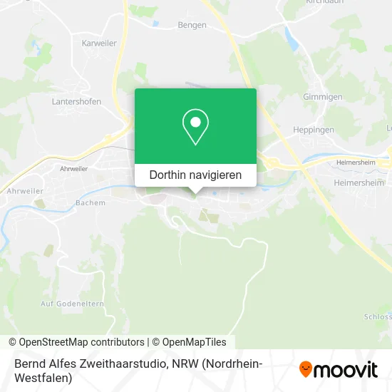 Bernd Alfes Zweithaarstudio Karte