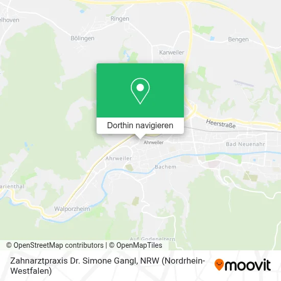 Zahnarztpraxis Dr. Simone Gangl Karte