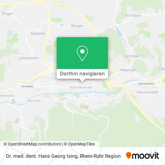 Dr. med. dent. Hans Georg Ising Karte