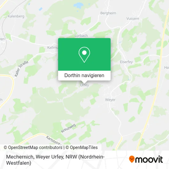 Mechernich, Weyer Urfey Karte
