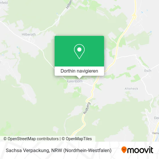 Sachsa Verpackung Karte