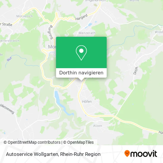 Autoservice Wollgarten Karte