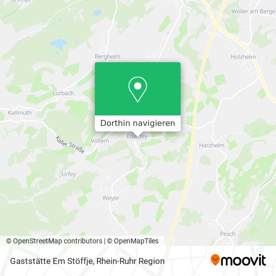 Gaststätte Em Stöffje Karte
