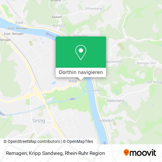 Remagen, Kripp Sandweg Karte