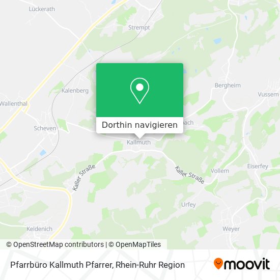 Pfarrbüro Kallmuth Pfarrer Karte