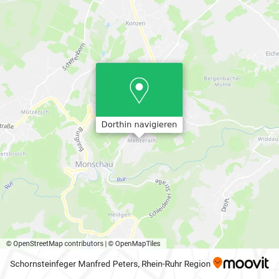 Schornsteinfeger Manfred Peters Karte