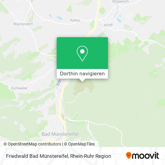 Friedwald Bad Münstereifel Karte