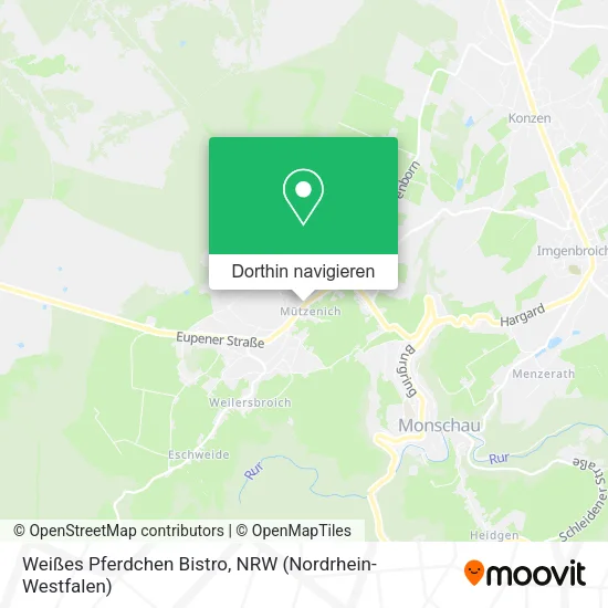 Weißes Pferdchen Bistro Karte