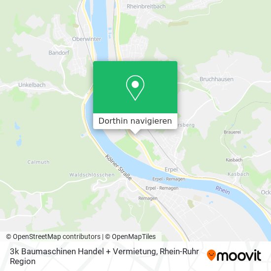 3k Baumaschinen Handel + Vermietung Karte