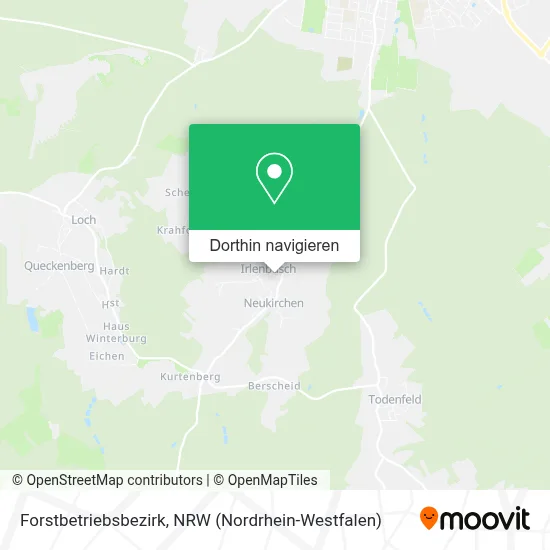 Forstbetriebsbezirk Karte