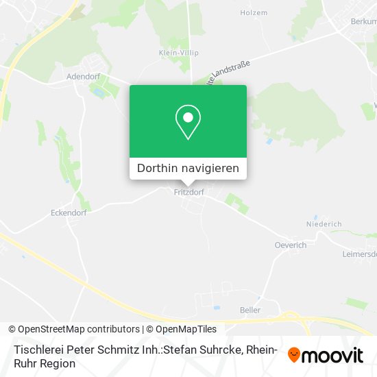 Tischlerei Peter Schmitz Inh.:Stefan Suhrcke Karte