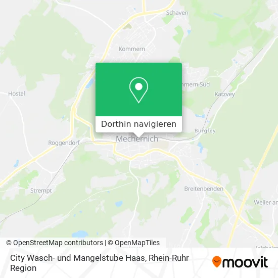 City Wasch- und Mangelstube Haas Karte