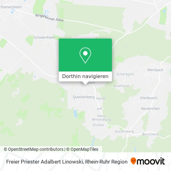 Freier Priester Adalbert Linowski Karte