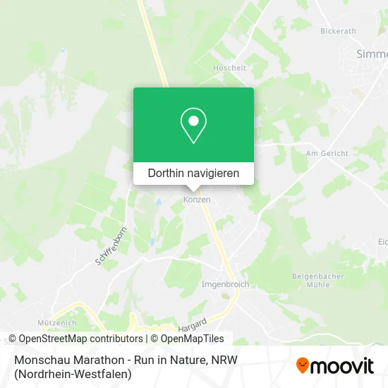 Monschau Marathon - Run in Nature Karte