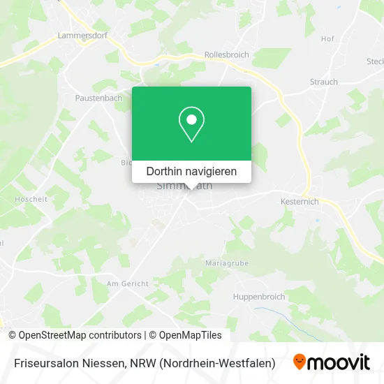Friseursalon Niessen Karte