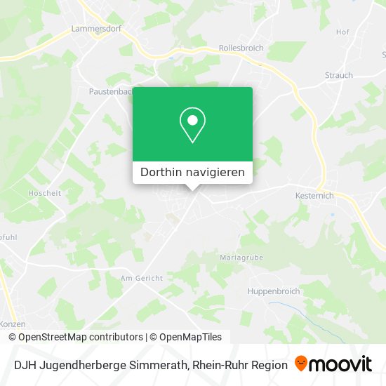 DJH Jugendherberge Simmerath Karte