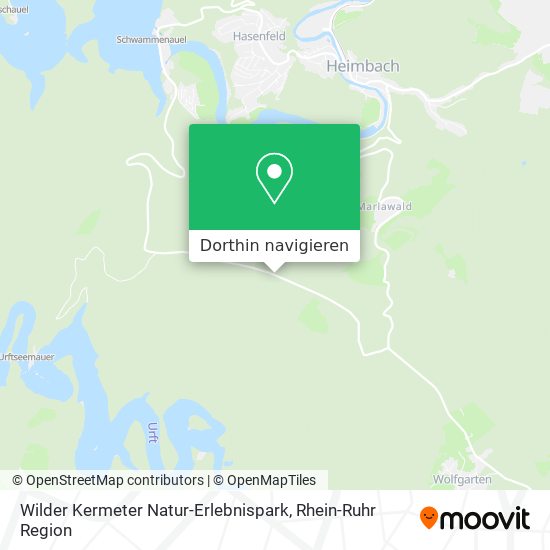 Wilder Kermeter Natur-Erlebnispark Karte