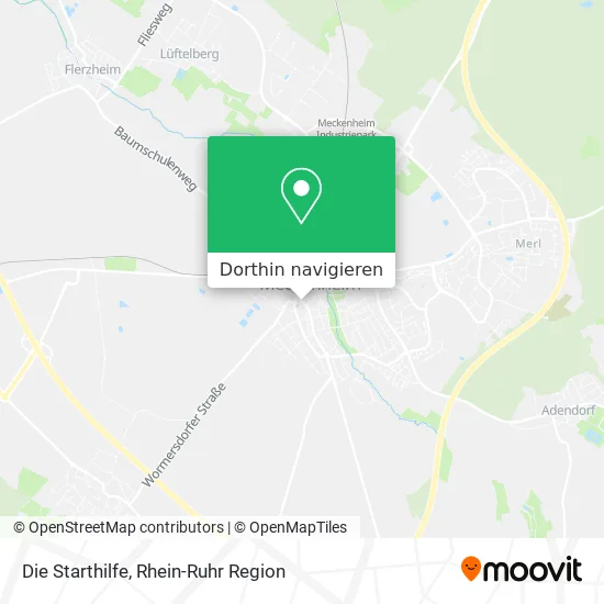 Die Starthilfe Karte