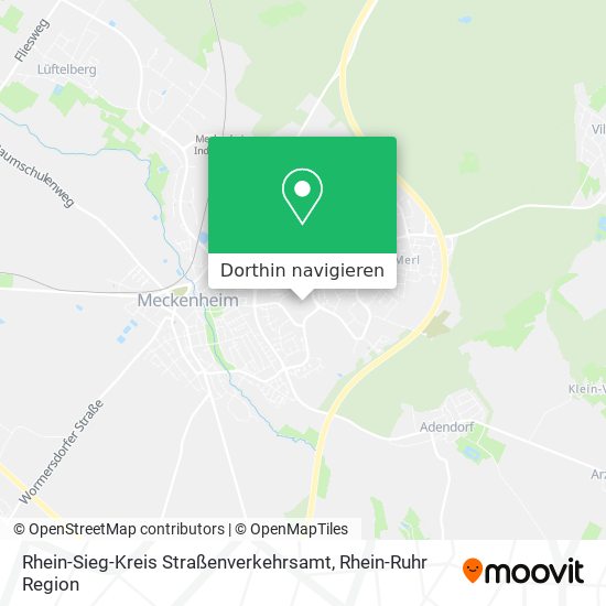 Rhein-Sieg-Kreis Straßenverkehrsamt Karte