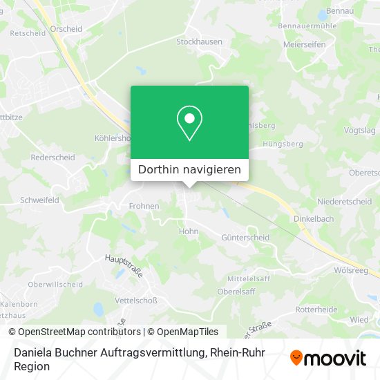 Daniela Buchner Auftragsvermittlung Karte