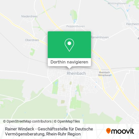 Rainer Windeck - Geschäftsstelle für Deutsche Vermögensberatung Karte