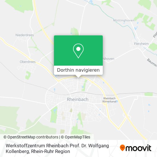 Werkstoffzentrum Rheinbach Prof. Dr. Wolfgang Kollenberg Karte