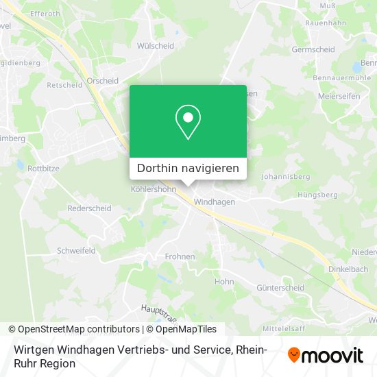 Wirtgen Windhagen Vertriebs- und Service Karte
