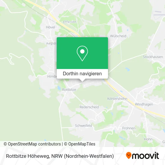 Rottbitze Höheweg Karte