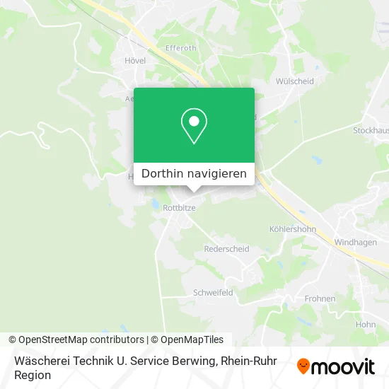 Wäscherei Technik U. Service Berwing Karte