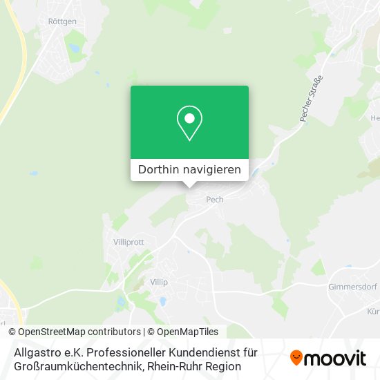 Allgastro e.K. Professioneller Kundendienst für Großraumküchentechnik Karte