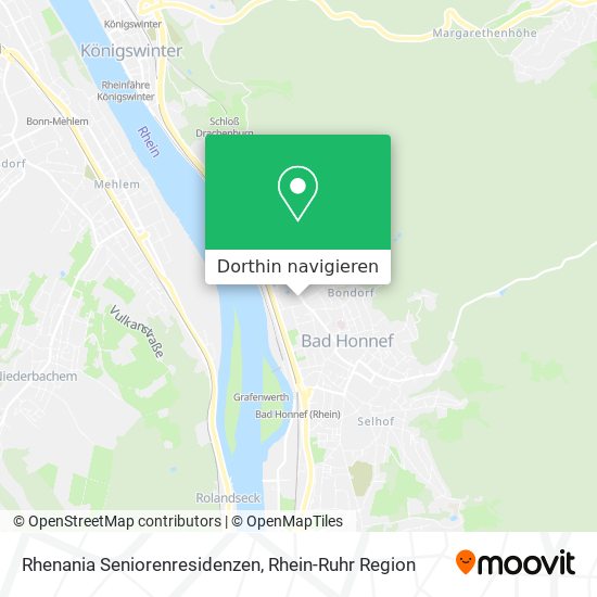 Rhenania Seniorenresidenzen Karte