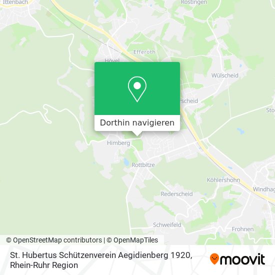 St. Hubertus Schützenverein Aegidienberg 1920 Karte