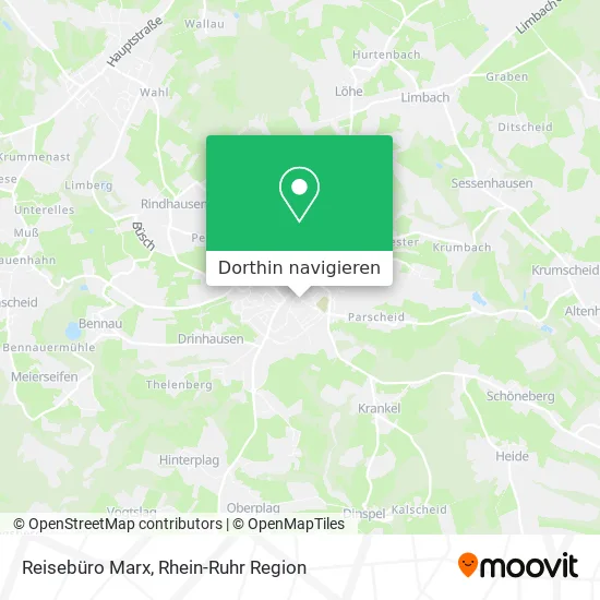 Reisebüro Marx Karte