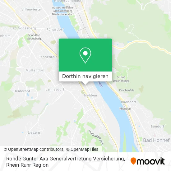 Rohde Günter Axa Generalvertretung Versicherung Karte