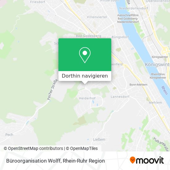 Büroorganisation Wolff Karte