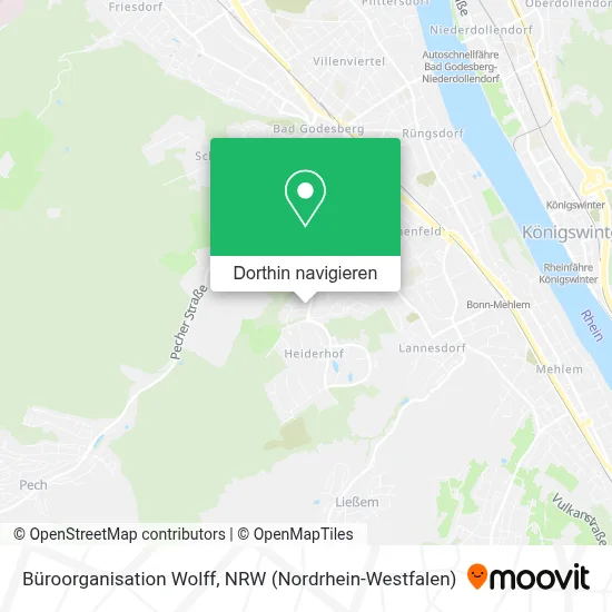 Büroorganisation Wolff Karte