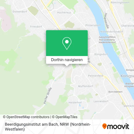 Beerdigungsinstitut am Bach Karte