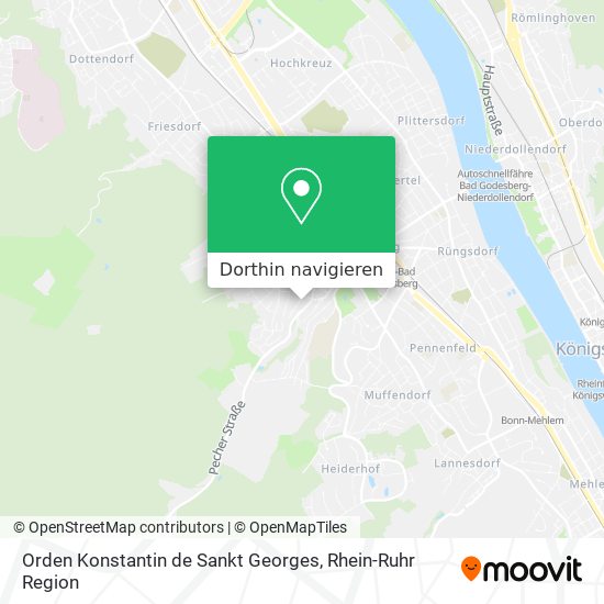 Orden Konstantin de Sankt Georges Karte