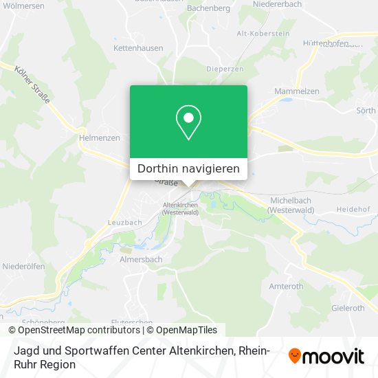 Jagd und Sportwaffen Center Altenkirchen Karte