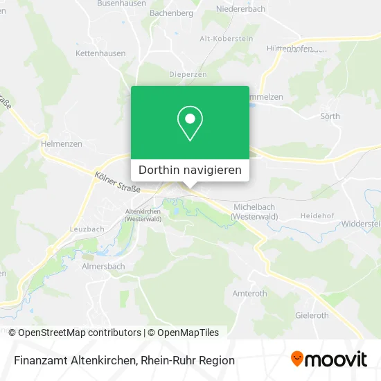 Finanzamt Altenkirchen Karte