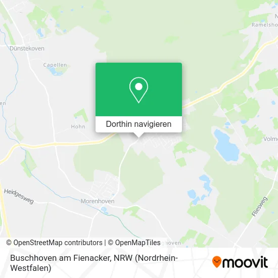 Buschhoven am Fienacker Karte