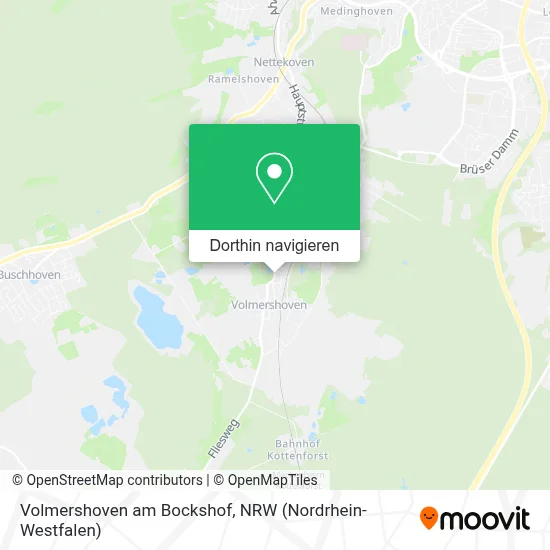 Volmershoven am Bockshof Karte